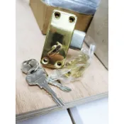 青銅鏡面推門鎖／推門閂 門拴 半邊鎖 鎖芯長度 吋1 吋2 吋6三種長度可選■臺灣製造■
