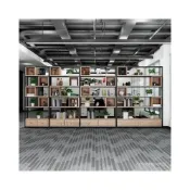 (店+)優質新品*置物架*隔斷架*花架*屏風櫃工業風鏤空隔斷新中式辦公屏風入戶玄關櫃鐵藝書架多層置物架