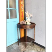 (店+)轉角桌 原木 手繪 轉角架 三腳架 實木置物架 花架 角落架 雙層架 財位架 聚寶盆隙縫櫃 邊桌 電話桌 花台