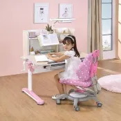 【SingBee 欣美】寬90cm 兒童成長桌椅SBC-601&611+133(非凡雙板桌 書桌椅 兒童桌椅 兒童書桌椅 升降桌)
