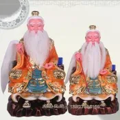 六壬仙師像六壬先師彩繪佛像神像12/16寸家用六壬祖師擺件