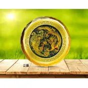 龍鳳呈祥純金水晶文鎮 祥瑞龍鳳和鳴 紀念 收藏 送禮 祝賀 禮贈品