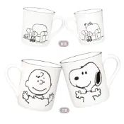【美國康寧 CORELLE】 SNOOPY史努比馬克杯385ml-復刻黑白 (多款組合可選)