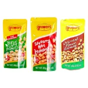菲律賓 GROWERS 花生豆 辣味 蒜味 花生 Peanuts 80G