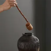 協貿國際日用品生活3館 竹制水瓢大竹水瓢水舀子打水器鐵壺竹木瓢長柄茶勺復古分茶器茶具
