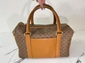 二手真品 GUCCI 古馳 經典款復古防水 波士頓包 手提包