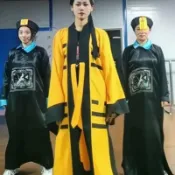 【臺灣出貨】兒童成人演出服道袍林正英太極八卦經衣道士服男女萬聖節表演服裝