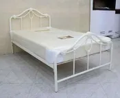 【歐風別館】夏綠蒂白色精品鍛鐵單人床架【子母床~基隆至台中免運費】【全館滿萬享12期0利率】