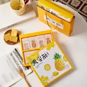 禎巧妙 鳳梨酥手提禮盒~ ~新款~手作鳳梨酥糕點伴手禮盒 手提鳳梨酥盒 鳳梨酥包裝袋 棉紙機封袋 方塊酥 鳳梨酥包裝禮盒