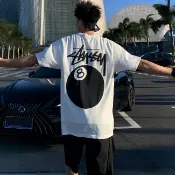 多色可選 Stussy 8 Ball Tee Pigment Dyed 經典8號球 美式復古T恤 短T 男女同款 短袖