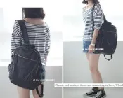 愛 BAG SHOP 韓國空運 DAAD 直率簡約 中性 型男款 真皮 新牛皮 後背包 4150 黑色 灰 駝 現貨
