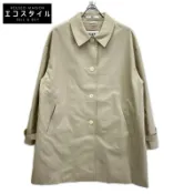 【DOKODEMO】DAKS A62F311323 米色棉質斜紋布立領露肩外套 44碼 [二手]