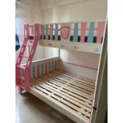 《騰泰國際傢俱》 粉天使實木兒童雙層床｛免運費再到府安裝｝挑戰市場最低價 拚經濟 衝評價上下床溜滑梯子母床拖床