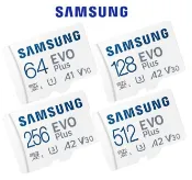 SAMSUNG 三星 64G 128G 256G 512G EVO Plus microSD U3 A2 手機 記憶卡
