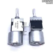 【川澤百貨】RK168型馬達電位計雙聯B100K2花軸25MM功放電機驅動音量電位計
