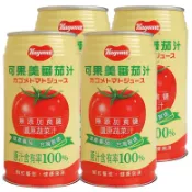 (超取限2/宅配限10)可果美 蕃茄汁(無鹽)(340mlX4罐/組)[大買家]