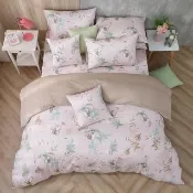 【HongYew 鴻宇】100%美國棉 兩用被套床包組-小松嘉比(雙人加大)