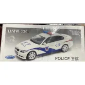 模王 Welly 1/18 BMW 330I 中共 公安 警車 Police