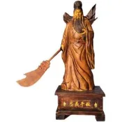 大型關公像木雕擺件關二爺佛像家居供奉神像公司開業禮品招財擺設