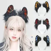 萬聖節阿努比斯神話狼耳獸耳發箍埃及豔后 cos 道具暗黑系貓耳發箍漫展派對角色扮演頭飾