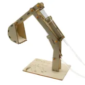 【國王玩具】科技小製作 木製 3D拼圖 液壓怪手 挖土機 生活科技 科學實驗 科學玩具 教育 DIY 拼裝 自行組裝