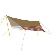 Camping Ace野樂ARC-652達悟藍海蝶型天幕帳580*580cm 300D牛津布塗三層銀膠《台南悠活運動家》