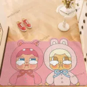 新品上新✨crybaby哭娃新款地墊入戶門墊大門口防滑墊玄關進門地毯絲圈腳墊