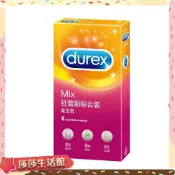 莎莎情趣精品 Durex杜蕾斯 綜合裝保險套-超薄x2+螺紋2+凸點x2 6片  衛生套  避孕套 成人情趣