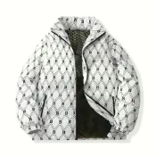 (店+)防風外套男休閒保暖連帽外套鋪棉外套厚男生冬天厚磅大尺碼短版棉外套夾克