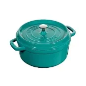 【STAUB】圓形琺瑯鑄鐵鍋24cm/3.7L-薄荷綠(德國雙人牌集團官方直營)