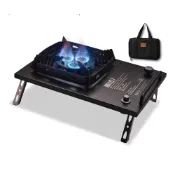 (店+)IGT 1單位全黑化三頭氣爐瓦斯爐單口爐7.5kw 嵌入/自立兩用