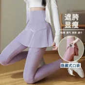 韓版假兩件裙褲 屁簾打底褲 高彈運動褲 裙子褲 瑜伽褲 蟑螂褲 大碼褲 高彈運動褲 口袋瑜伽褲