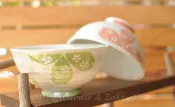 Zakkafe 日本製 和心 陶瓷茶碗/兒童碗/飯碗/碗 櫻花 《 綠/粉 2色任選 》《 日本進口 》★ Zakka'fe ★