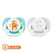 【Combi 康貝】Smile 極淨日用安撫奶嘴二入組S – 18320甜藍熊+圓點藍