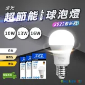 (店+)◎Bling Light LED◎億光超節能LED球泡燈 燈泡 10W/13W/16W E27 白/自然/黃光 全電壓