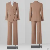 端職業西套女春秋個子質靣試正西服樣屋展示中心經理服