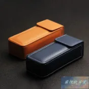 免運/出口日本YELLOWS PLUSPU皮復古個性方形近視太陽余文樂手工眼鏡盒
