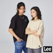 Lee 海鷗小LOGO情侶款短T 男女共版 Urban Riders LB302030 黑K11 棕97W