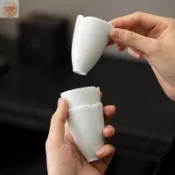 台灣精選 熱門茶具商品❗️【限時活動 買一送一】影青茶杯聞香杯個人專用功夫茶杯陶瓷單杯女品茗杯茶具單杯主人杯🔥🔥🔥