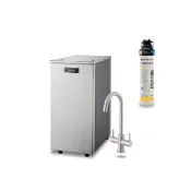 【EVERPURE 愛惠浦】雙溫櫥下型 HS188熱飲機+4H2生飲淨水器