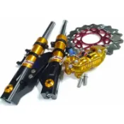 誠一機研 GJMS FF2前叉+BREMBO對四卡鉗+浮動碟盤 DRG 158 MMBCU JET SL 125 三陽