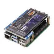 【全球優品匯】樹莓派5 MPS2280D PCIE轉M.2 NVME雙SSD固態硬碟擴充板Pi5雙2280
