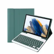 全球選品1館 生活百貨 適用S10FE三星S11平板A8藍芽鍵盤A9+保護殼S6 Lite筆槽S8套S9FE