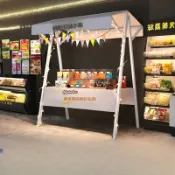 碳鋼材質集市攤位展示架 市集夜市擺攤架子 花車促銷展示台 地攤車 移動折疊桌