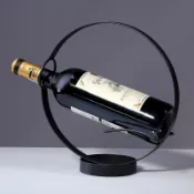 開業禮物 酒櫃裝飾 電視櫃擺件 玄關裝飾歐式創意紅酒架擺件紅酒架現代簡約酒柜裝飾品展示架葡萄酒架家用