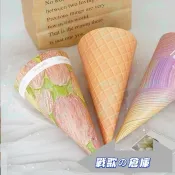 台灣出貨  臺灣出貨母親節花藝包裝紙鮮花水果葡萄冰淇淋甜筒手工花束創意diy材料