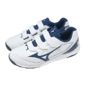Mizuno 棒壘球鞋 Cushionrevo DIA Trainer 寬楦 男鞋 白 藍 魔鬼氈 皮革 教練鞋 11GT2525-14