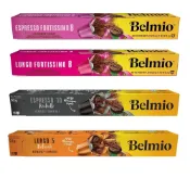 (店+)BELMIO 濃縮馥特*1 極緻大杯*1 芮斯崔朵*1 大杯馥特*1 4盒組 咖啡膠囊 膠囊咖啡 可用Nespresso