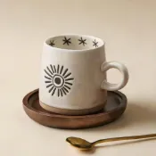 【七月熱銷】日月星辰陶瓷杯情侶對杯ins馬克杯水杯復古創意高級辦公室杯子