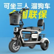 電動三輪車迷你家用接送孩子小型女士親子帶娃老年代步寵物電瓶車（不含運 8.22